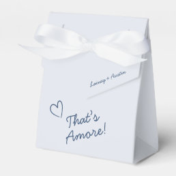 Minimalist Retro Blue Welcome Wedding Favor Box