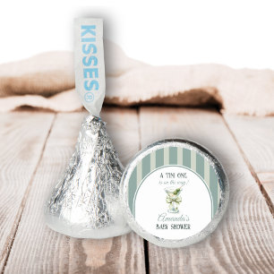 Minimalist Retro Bow Tini One Martini Baby Shower Hershey®'s Kisses®