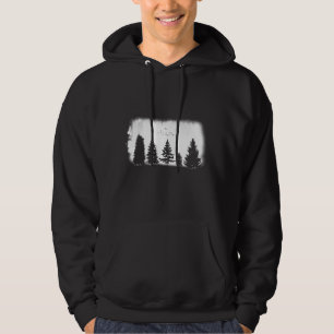 Minimalist Retro Nature Wild Trees Hoodie