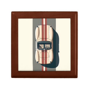 Minimalist Retro Racing Car Stripe Gift Box
