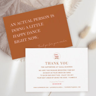 business thank you card design