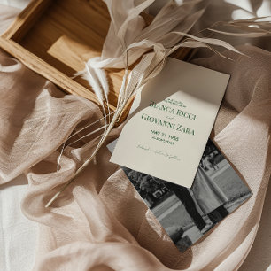 Minimalist Retro Typography Wedding Save the Date Invitation