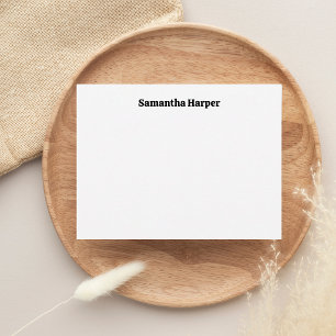 Minimalist Retro Vintage Bold Typography Note Card