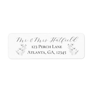 Minimalist Return Address Labels
