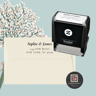 Minimalist Return Address Script Self Inking Stamp