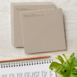 Minimalist Return Name Address Envelope<br><div class="desc">Minimalist Return Name Address Wedding.  For your 5.25” square invitations. Easily personalise your names and return address on front top left or delete this text if not required.</div>