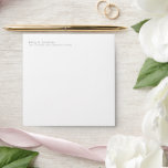 Minimalist Return Name Address Wedding Envelope<br><div class="desc">Minimalist Return Name Address Wedding.  For your 5.25” square invitations. Easily personalise your names and return address on front top left and your wedding date on the back flap.</div>