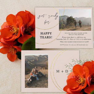 Minimalist Rings Engagement Party Invitation