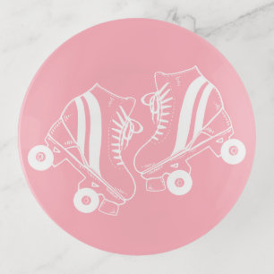 Minimalist Roller Skates Roller Skating Pink Trinket Tray
