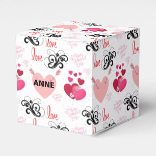 Minimalist Romantic Aesthetic Favor Boxes