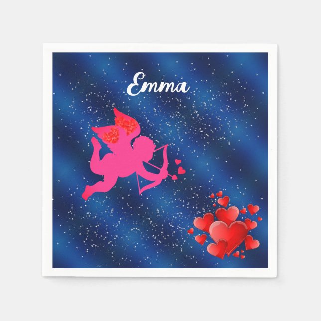 Minimalist Romantic Aesthetic Napkins (Front)
