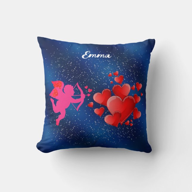 Minimalist Romantic Aesthetic Throw Pillow (Front)