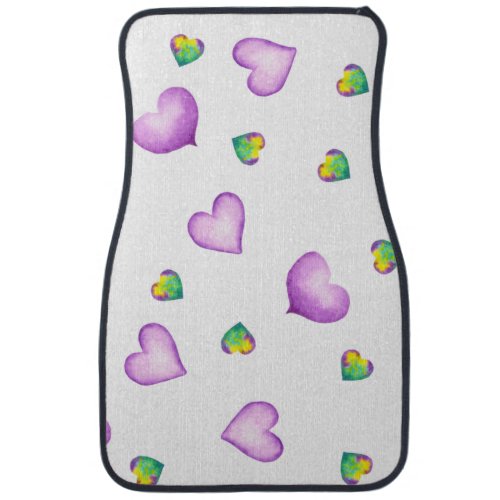 Minimalist  Romantic  Heart   Valentines Day  Car Floor Mat