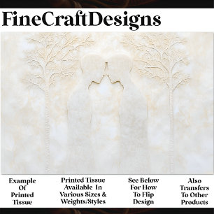 Minimalist Romantic Marble LGBTQ Men X8 Decoupage Tissue Paper