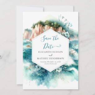 Minimalist Romantic Nautical Wedding Save The Date