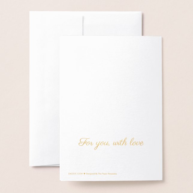Minimalist Romantic Valentine's Day Card | Always  (Back With Envelope)