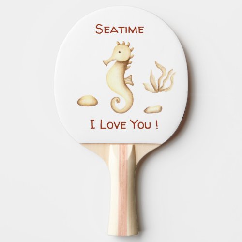 Minimalist Romantic watercolor Seatime Summer Tote Ping Pong Paddle