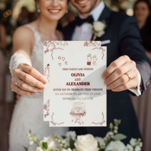 Minimalist Romantic Wedding Invitation Foil Invitation (Creator Uploaded)