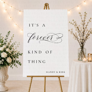 Minimalist Romantic Wedding Quote Sign