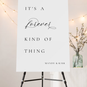 Minimalist Romantic Wedding Quote Sign