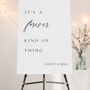 Minimalist Romantic Wedding Quote Sign