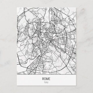 minimalist Rome Italy Postcard