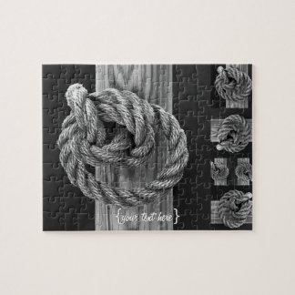 Minimalist Rope Knot Jigsaw Puzzle