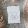 Minimalist Rose Gold Baby Shower Books for Baby Enclosure Card