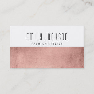 Minimalist Rose Gold Business Card