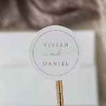 Minimalist Rose Gold Wedding Envelope Seals<br><div class="desc">These minimalist rose gold wedding envelope seals are perfect for a simple wedding. The modern romantic design features classic rose gold and white typography paired with a rustic yet elegant calligraphy with vintage hand lettered style. Customizable in any color. Keep the design simple and elegant, as is, or personalize it...</div>