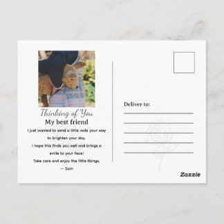 Minimalist Rose Line Art Elegant One-Color Floral Postcard