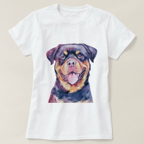 Minimalist Rottweiler Dog Inspired T_Shirt