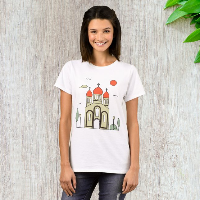 Minimalist Russian Orthodox Church  T-Shirt (Creator Uploaded)