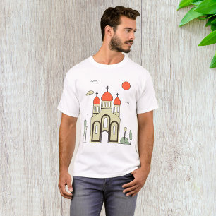 Minimalist Russian Orthodox Church  T-Shirt