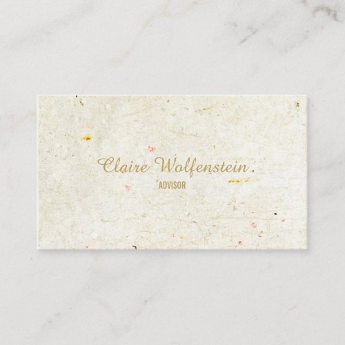 Minimalist Rustic Antique Professional Business Card