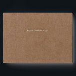 Minimalist Rustic Kraft 5x7 invitation envelope<br><div class="desc">Designed to coordinate with our Minimalist Rustic Collection, this customizable invitation envelope features a kraft texture. This is a simple and minimalist rustic collection, very versatile and suitable for any wedding season. For more advanced customisation of this design, e.g. changing layout, font or text size please click the "CUSTOMIZE" button...</div>