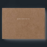 Minimalist Rustic Kraft 5x7 invitation envelope<br><div class="desc">Designed to coordinate with our Minimalist Rustic Collection, this customizable invitation envelope features a kraft texture. This is a simple and minimalist rustic collection, very versatile and suitable for any wedding season. For more advanced customisation of this design, e.g. changing layout, font or text size please click the "CUSTOMIZE" button...</div>