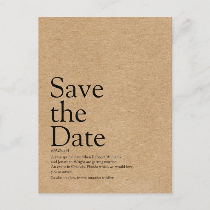 minimalist-rustic-kraft-save-the-date-definition-announcement-postcard