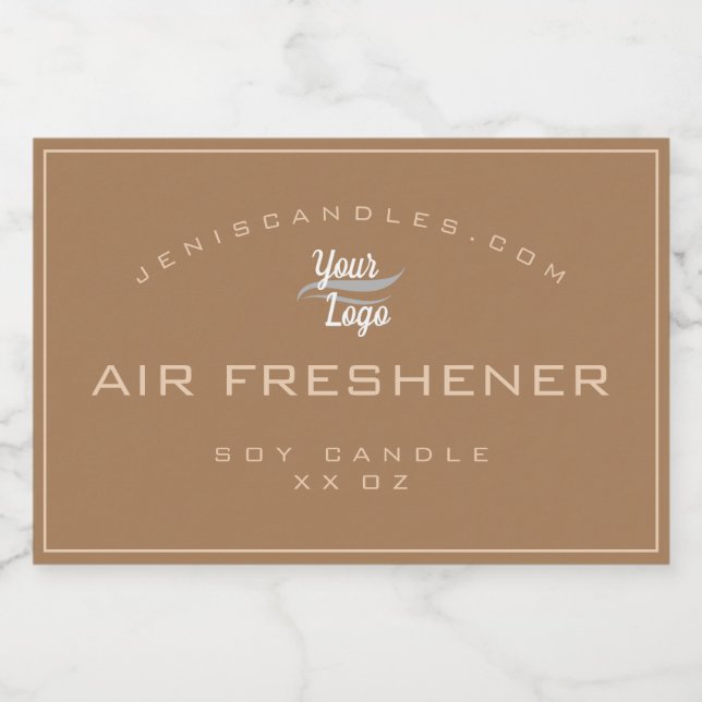 Minimalist Rustic Logo Template Simple Candle and Food Label (Single Label)