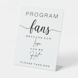 Minimalist & Rustic Wedding Program Sign