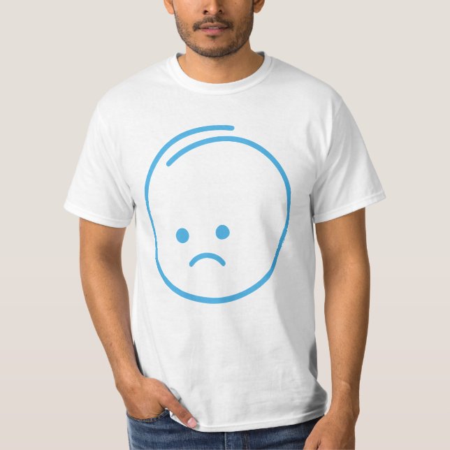 Minimalist Sadness Icon T-Shirt (Front)