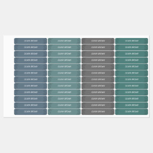 Minimalist saga colour name kids' labels