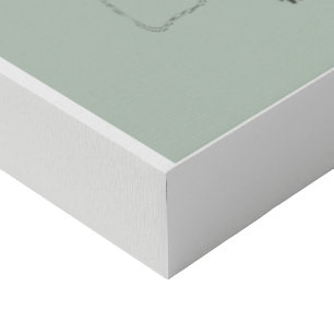 Minimalist Sage Green Baby Birth Stats Canvas