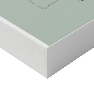 Minimalist Sage Green Baby Birth Stats Canvas