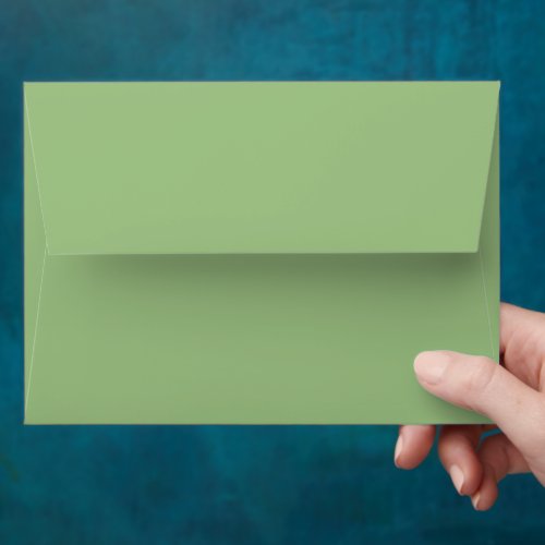 Minimalist Sage Green Envelope to Match Invitation