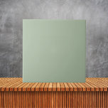Minimalist Sage Green Plain Solid Color   Ceramic Tile<br><div class="desc">Minimalist Sage Green Plain Solid Color</div>