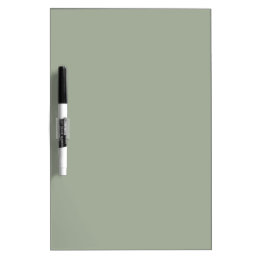 Minimalist sage green plain solid color elegant  dry erase board