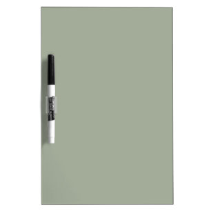 Minimalist sage green plain solid color elegant dry erase board