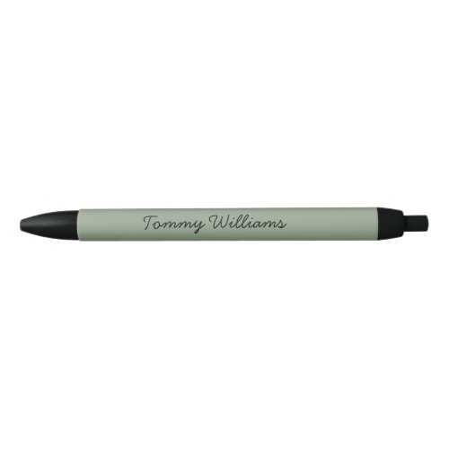 Minimalist Sage Green Professional Simple Black Ink Pen