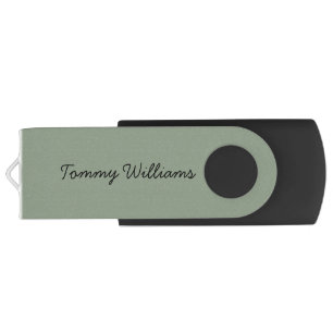 Minimalist Sage Green Professional Simple Flash Drive